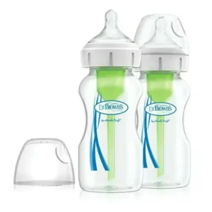 Dr. Browns - Set X2 Biberones B/A OPT.  DE 9 Oz Transparente