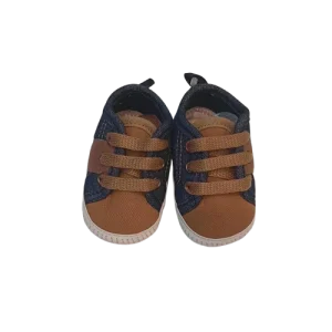 B4Baby - Zapatilla azul con café | talla 16