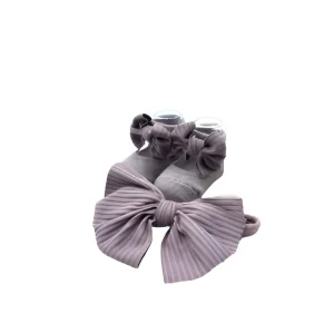 Set de Vincha y Zapatito/Morado | +0 a 12m