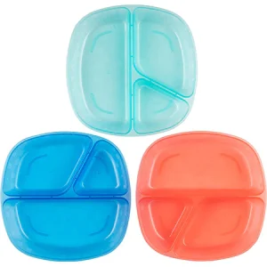 3pk platos plásticos con divisiones Dr. Brown´s