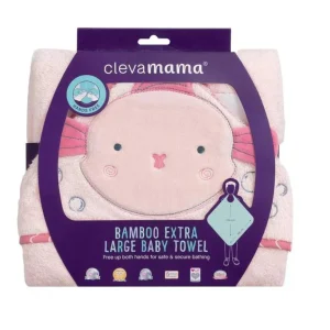 Clevamama - Toalla de Baño con Capucha para Bebé Lilly Lamb