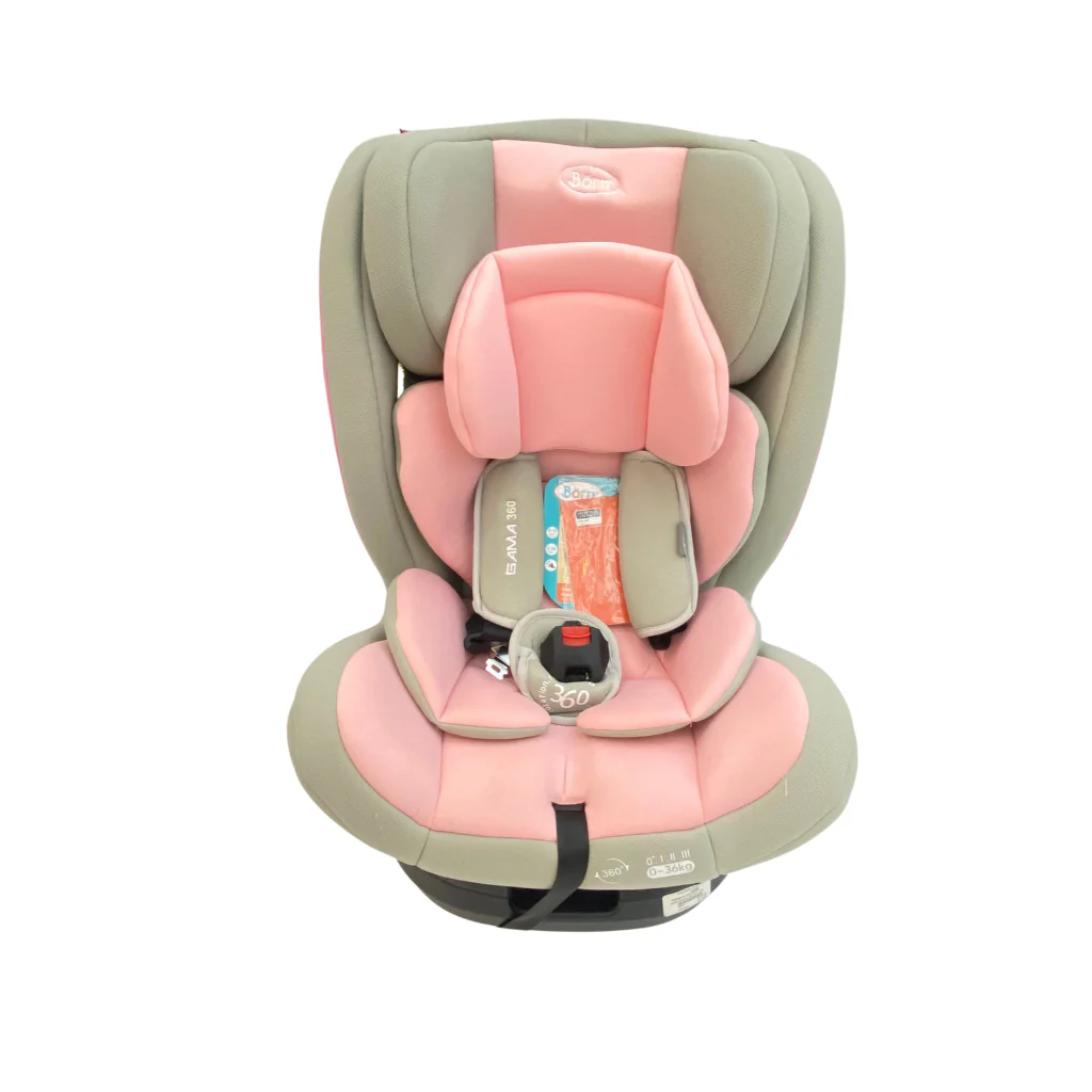 Born - Silla de auto giratoria 360 Rosa