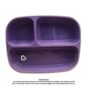 Munchkin - Plato con divisiones color morado - Individual