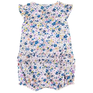 Carter´s - Enterizo Estampado Floral/Morado | +Nb