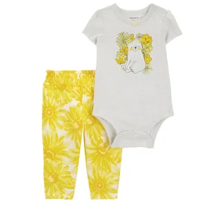Carter´s - Conjunto Floral Amarillo | +3m