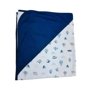 Peke - Manta Reversible Estampado Transporte Aéreo