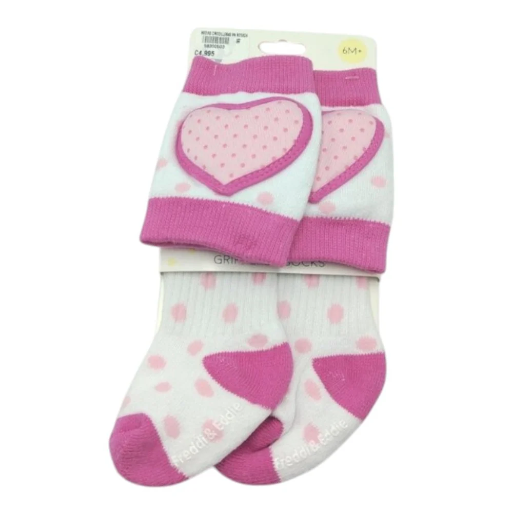 Freddi & Eddie - Set 2pc Rodillera y Calcetines/Rosado