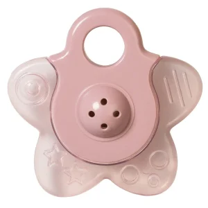 Saro - Mordedor de agua con sonajero estrella/rosa