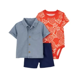 Carter´s - Conjunto 3pc Estampado de Piñas | +12m