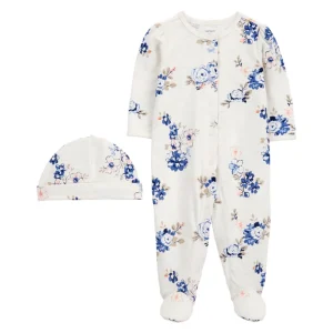 Carter´s - Pijama Floral/Blanca | +9m