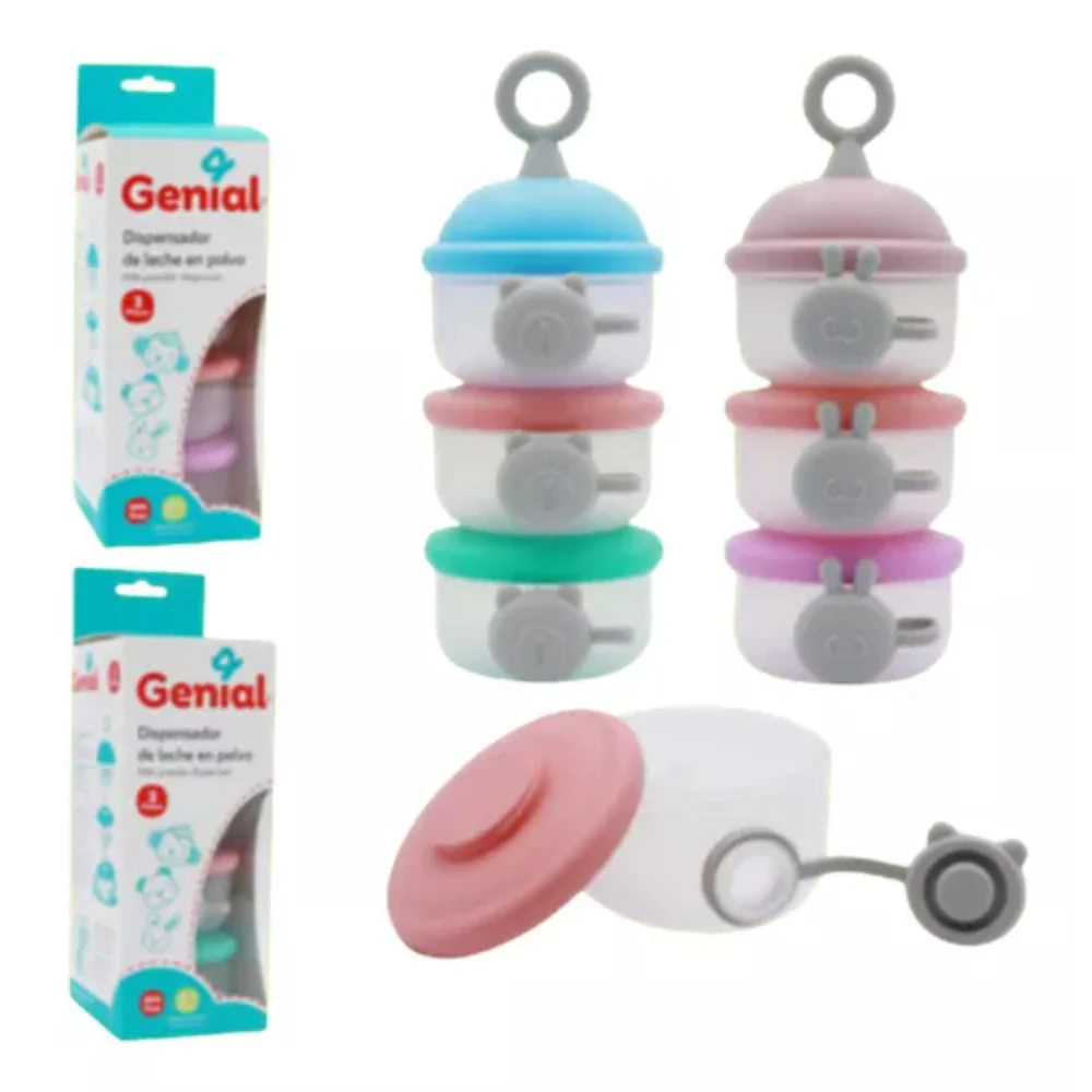Genial - Dispensador de Leche en Polvo Apilable (3 contenedores) - Imagen 3