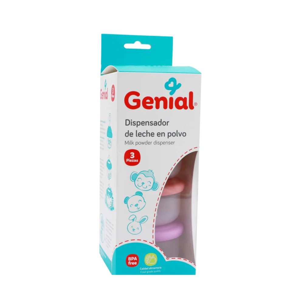 Genial - Dispensador de Leche en Polvo Apilable (3 contenedores) - Imagen 4