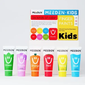 Pintura para dedos (6 colores vibrantes)