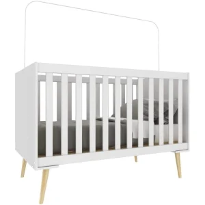 Multimoveis - Cuna Retro color blanca, premiun