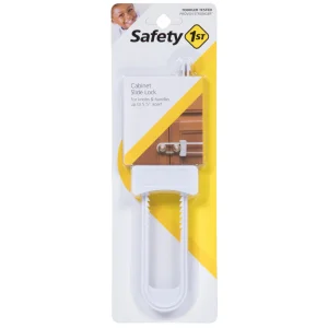 Safety 1st - Seguro Deslizable para Puertas 1 Pieza Blanco blanco