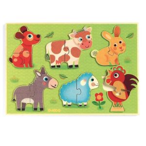 Puzzle de madera Coucou-Cow