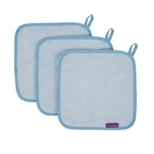 Set 3 Toallitas Azul Clevamama