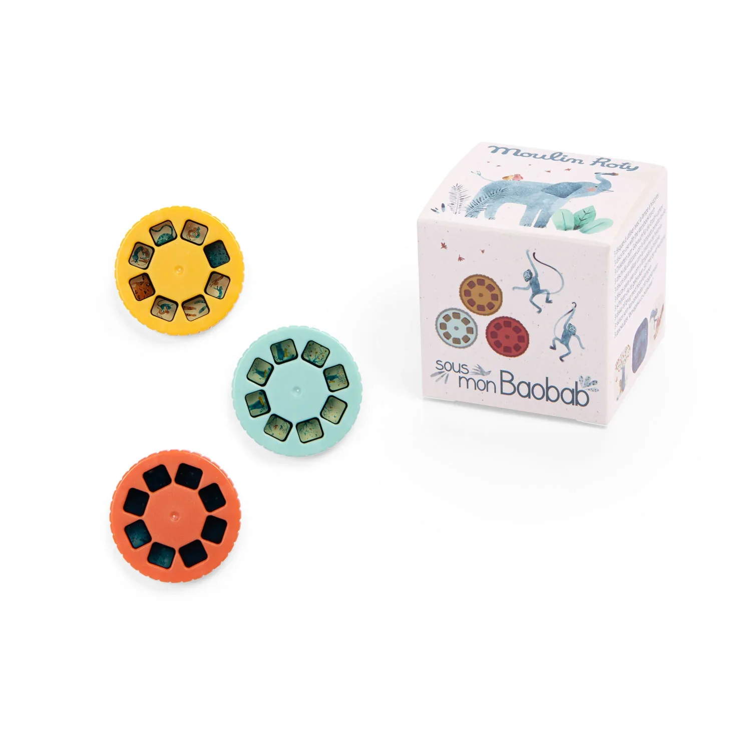 Caja de 3 Discos para Linterna Proyectora Sous Mon Baobab