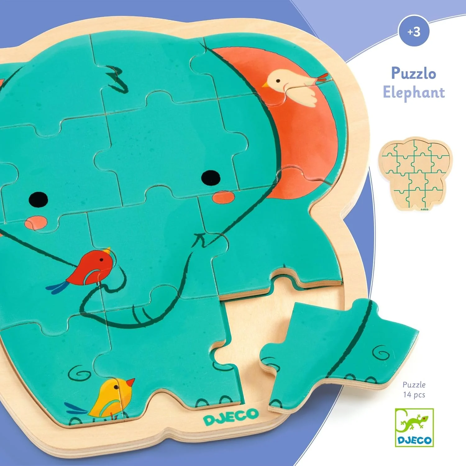 Puzzle Elefante de madera - Imagen 4