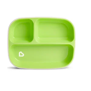 PLATO CON DIVISIONES RECTANGULAR SPLASH VERDE MUNCHKIN