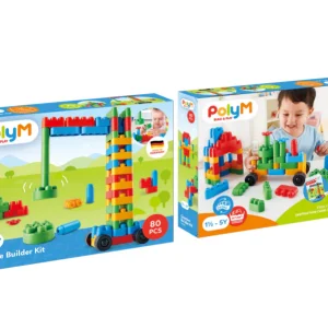 Bloques de Construcción Flexibles Set Creativo 80 Piezas