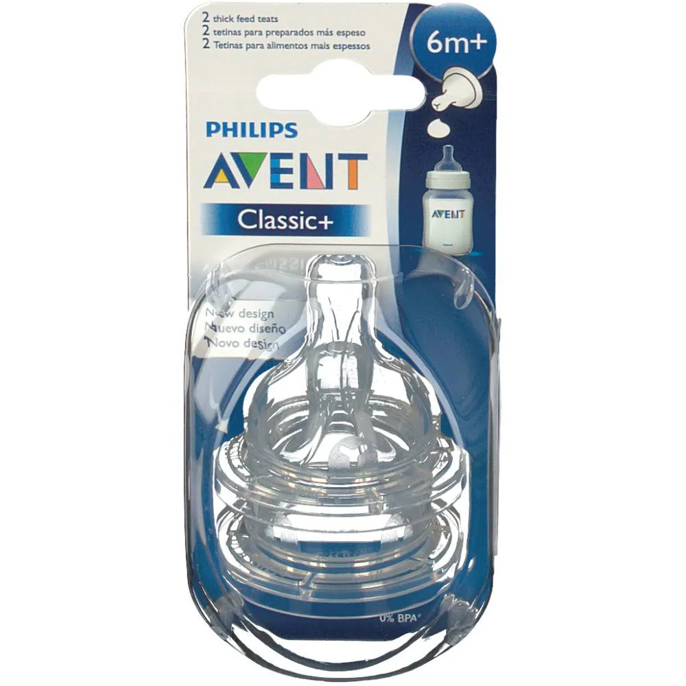 Avent - Tetina Natural/Liquidos espesos