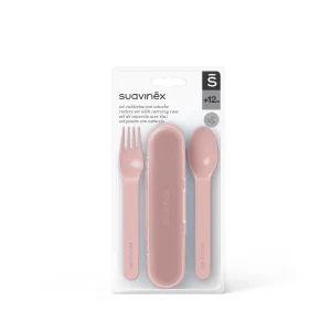 Suavinex - Cubiertos + Estuche Rosa Suavinex | rosa