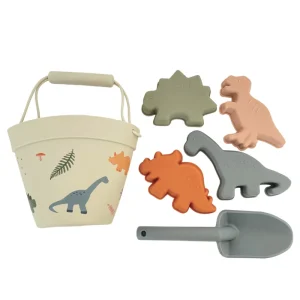 Balde con Pala y Moldes Dinos