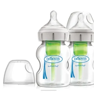 Set X 2 Biberones  OPT. 5 OZ Transparente Dr. Browns