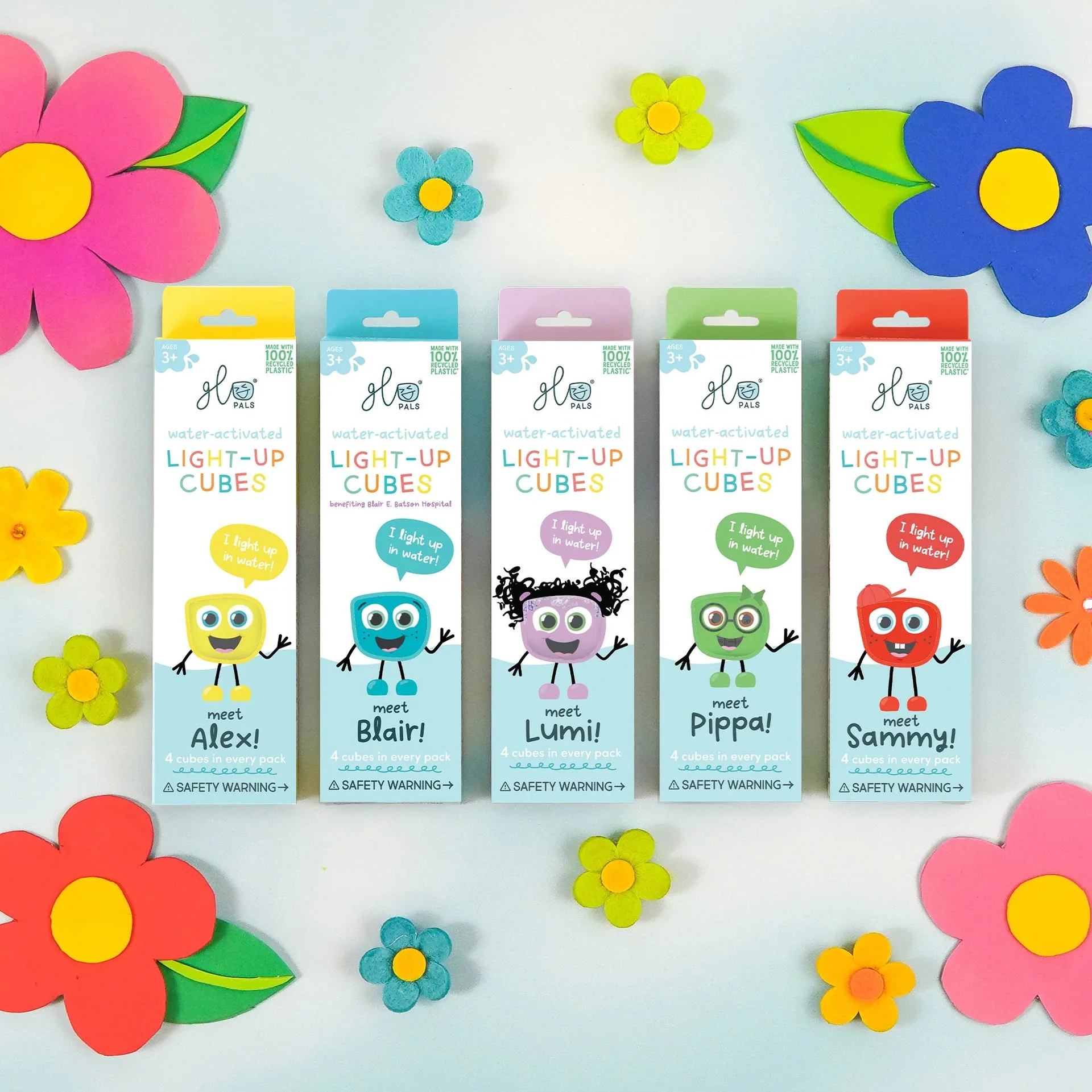 Set de 4 cubos luminosos activados por agua - Imagen 9