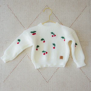 Buzo tejido cerezas