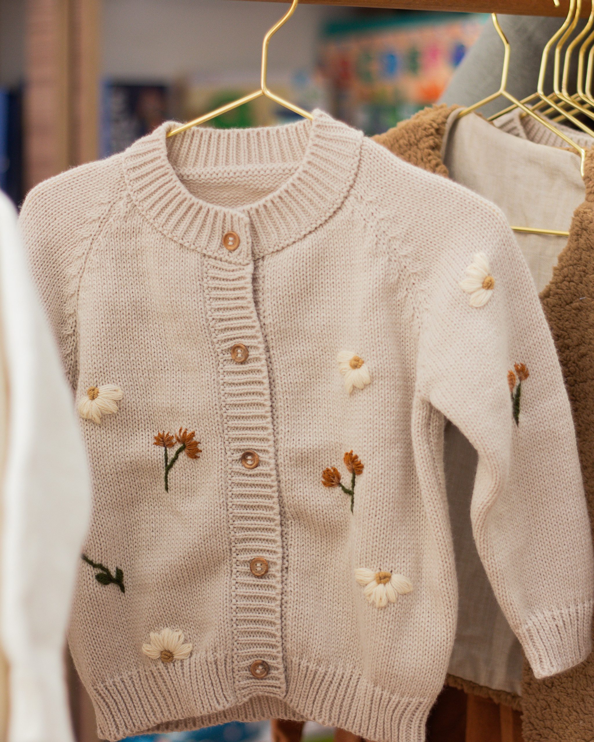 Saco tejido flores - Imagen 3