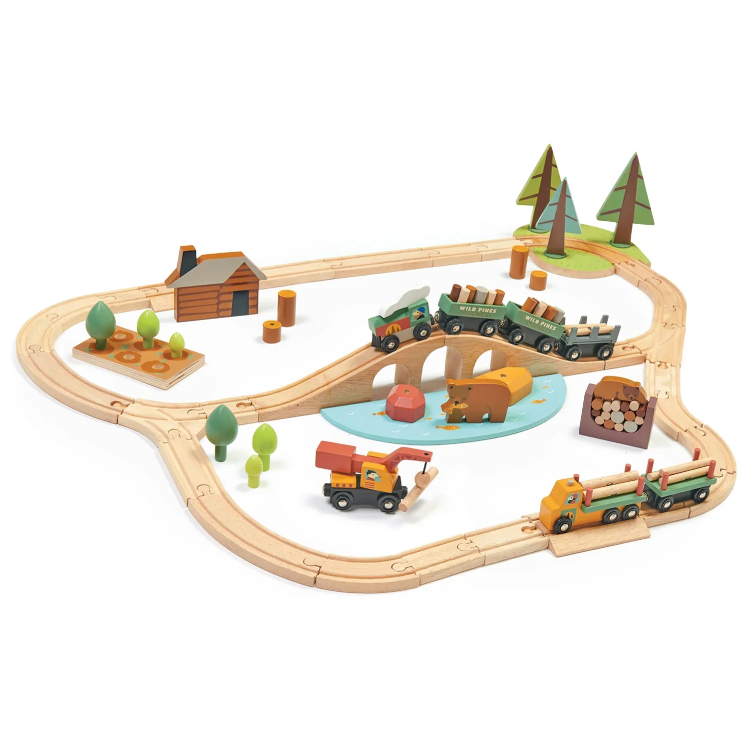 Set Tren en el Bosque - Pista, tren y accesorios - Imagen 2
