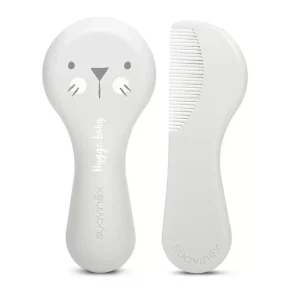 Suavinex - Set de cepillo y peine | color gris claro