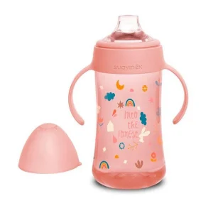 TAZA DE ENTRENA 9 OZ C/AZAS FOREST ROSADO SUAVINEX