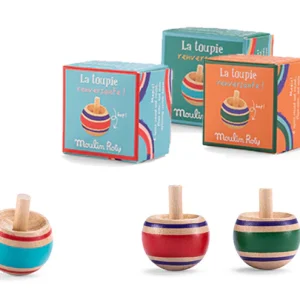 Trompo de Madera Rojo