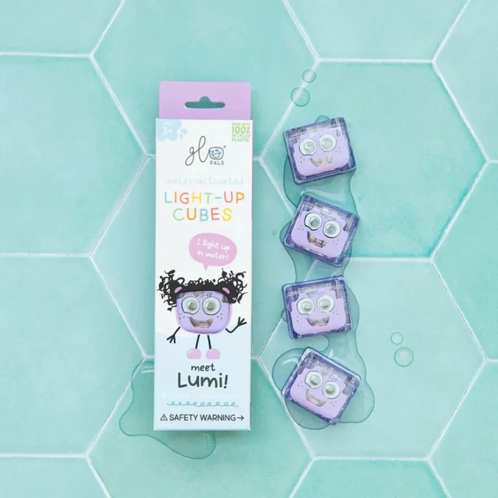Set de 4 cubos luminosos activados por agua - Imagen 3